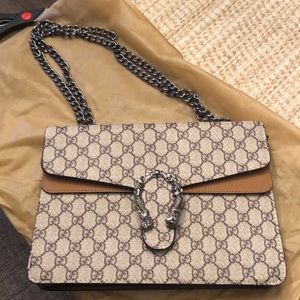 Purse with chain and wallet